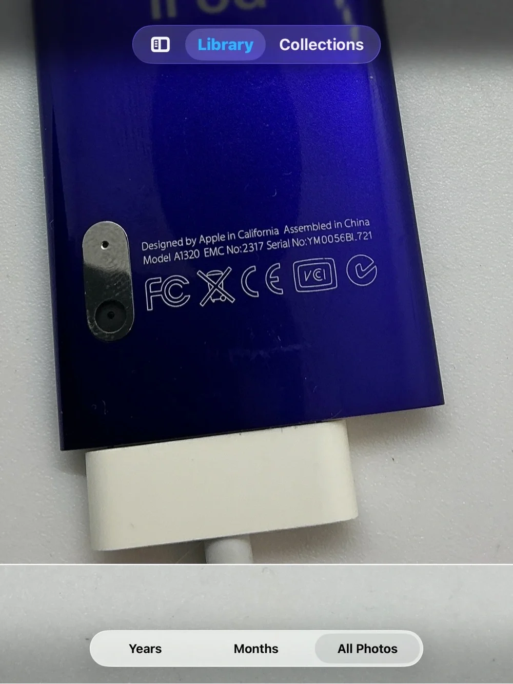 Used Vintage Purple Apple iPod Nano 5th Generation Works 8GB? 16GB?